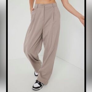 Garage Pleated Straight Pants